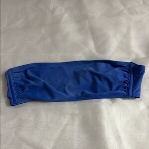 Blue Bandeau Bikini Top